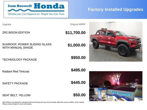Used 2024 Chevrolet Colorado ZR2 w/ ZR2 Bison Edition AWD/4WD image 4