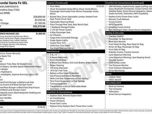 Used 2021 Hyundai Santa Fe SEL w/ Convenience Package image 3