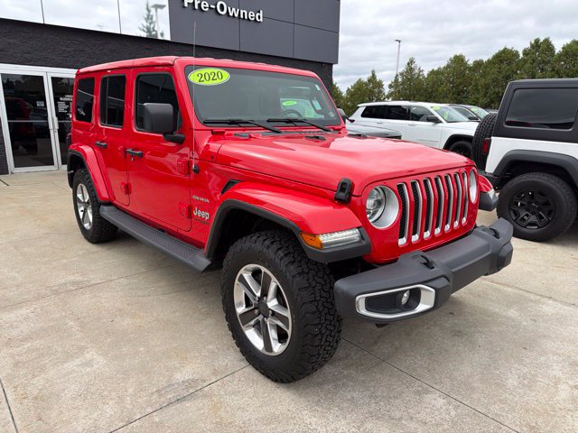 Certified 2020 Jeep Wrangler Unlimited Sahara w/ LED Lighting Group AWD/4WD image 1