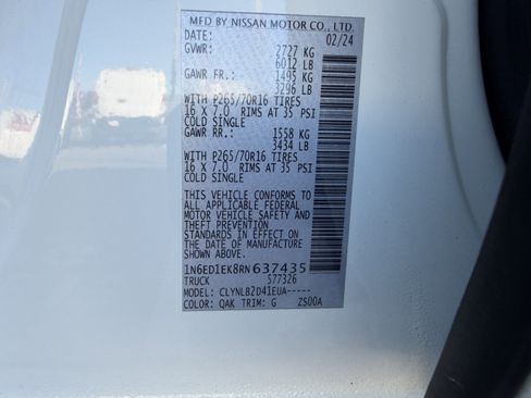 Certified 2024 Nissan Frontier SV image 26