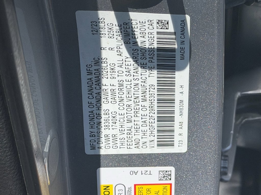 Used 2024 Honda Civic LX image 17