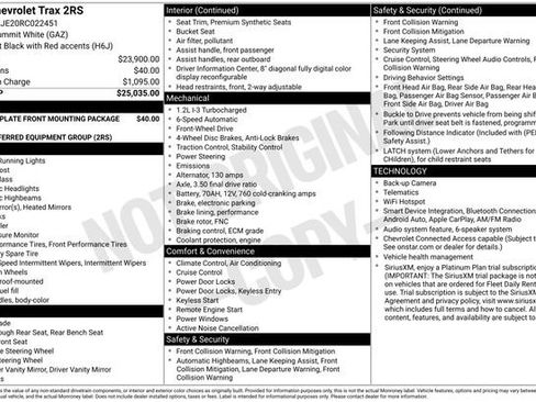 Used 2024 Chevrolet Trax RS FWD image 42