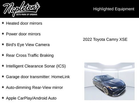 Used 2022 Toyota Camry XSE w/ Navigation Package AWD/4WD image 6