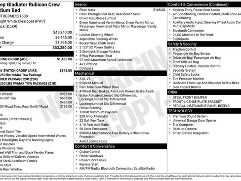 Used 2021 Jeep Gladiator Rubicon w/ LED Lighting Group image 31