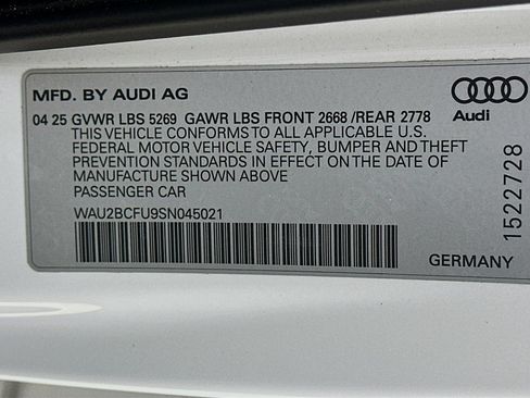 Used 2025 Audi A5 2.0T Premium Plus w/ Premium Plus AWD/4WD image 48