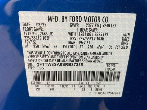 New 2025 Ford Maverick Lariat w/ Black Appearance Package image 27