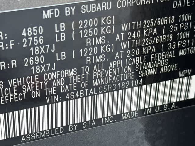 Certified 2024 Subaru Outback Onyx Edition AWD/4WD image 33