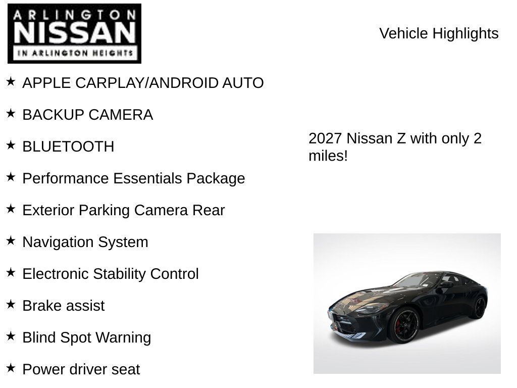 New 2027 Nissan Z Performance RWD image 8