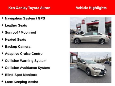 Used 2015 Toyota Camry XLE w/ Advanced Technology Package image 2