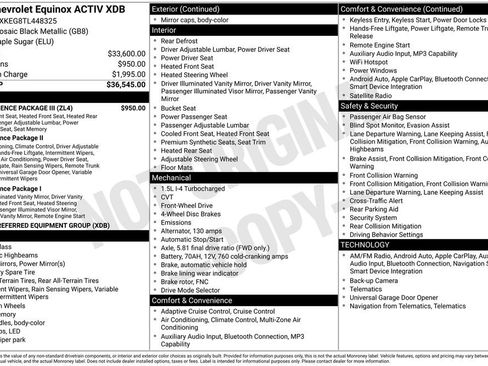 New 2026 Chevrolet Equinox ACTIV w/ Convenience Package III FWD image 4