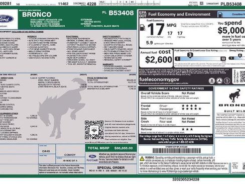 Certified 2023 Ford Bronco Badlands AWD/4WD image 9