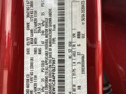 Used 2023 Ford F150 Lariat w/ Equipment Group 502A High RWD image 82