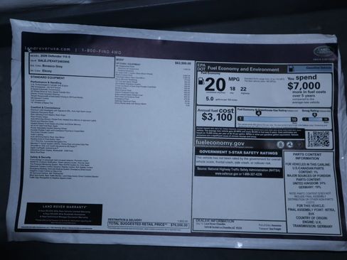 New 2026 Land Rover Defender 110 S image 9