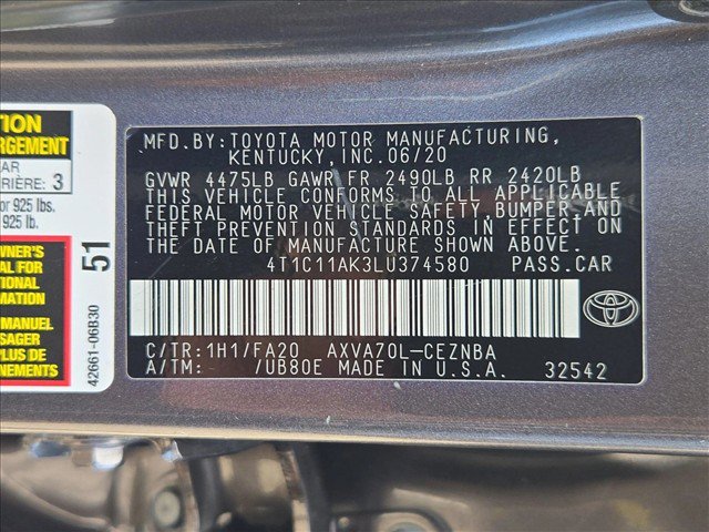 Used 2020 Toyota Camry LE FWD image 22