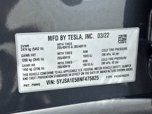 Used 2022 Tesla Model S AWD/4WD image 27