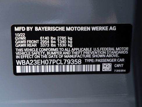 Used 2023 BMW 740i w/ Parking Assistance Package RWD image 36
