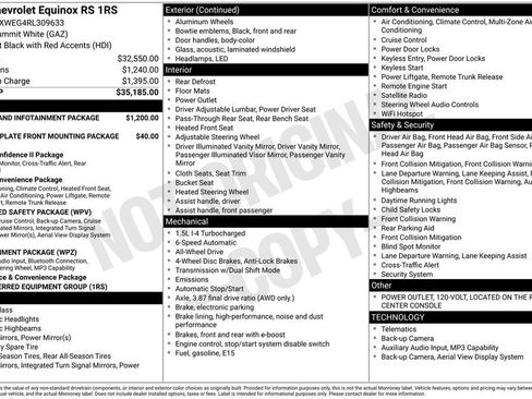 Used 2024 Chevrolet Equinox RS AWD/4WD image 2