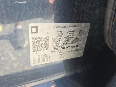 Used 2019 Chevrolet Tahoe LT w/ Max Trailering Package RWD image 42