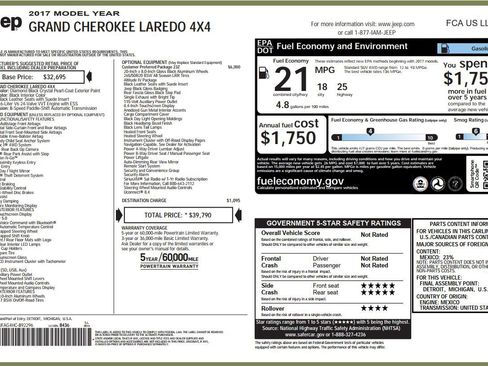Used 2017 Jeep Grand Cherokee Altitude AWD/4WD image 39