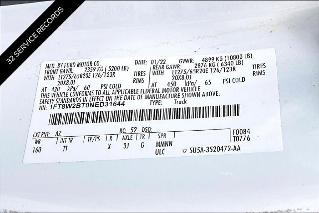 Used 2022 Ford F250 Limited AWD/4WD image 29