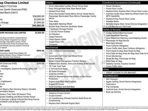 New 2026 Jeep Cherokee Limited image 1