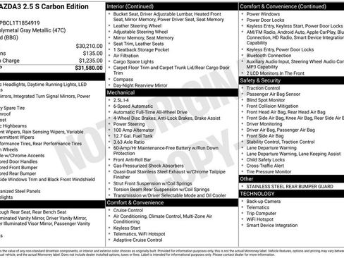 New 2026 MAZDA MAZDA3 Carbon image 4