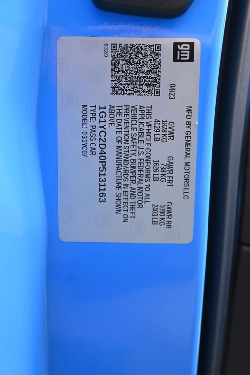 Used 2023 Chevrolet Corvette Stingray Premium Cpe w/ Stealth Interior Trim Package RWD image 15