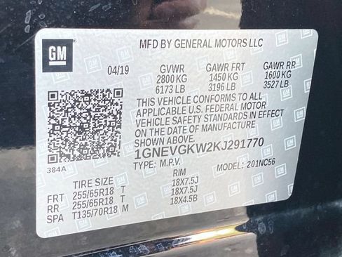 Used 2019 Chevrolet Traverse LT w/ LPO, Floor Liner Package AWD/4WD image 32