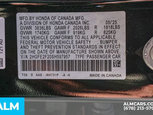 Used 2025 Honda Civic LX image 56