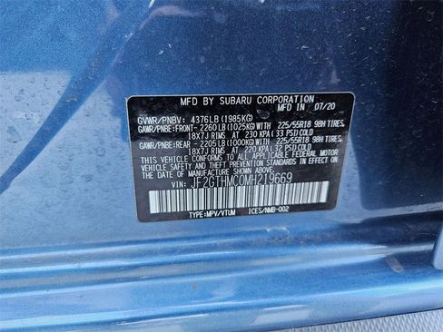 Used 2021 Subaru Crosstrek 2.5i Limited w/ Moonroof Package 1 image 10