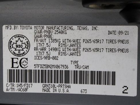 Used 2021 Toyota Tacoma TRD Sport image 58