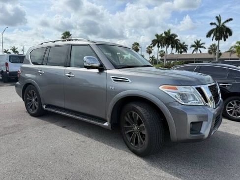 Used 2019 Nissan Armada Platinum w/ Captain's Chairs Package RWD image 1