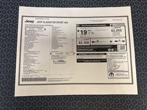 Used 2020 Jeep Gladiator Sport w/ Quick Order Package 24S image 56