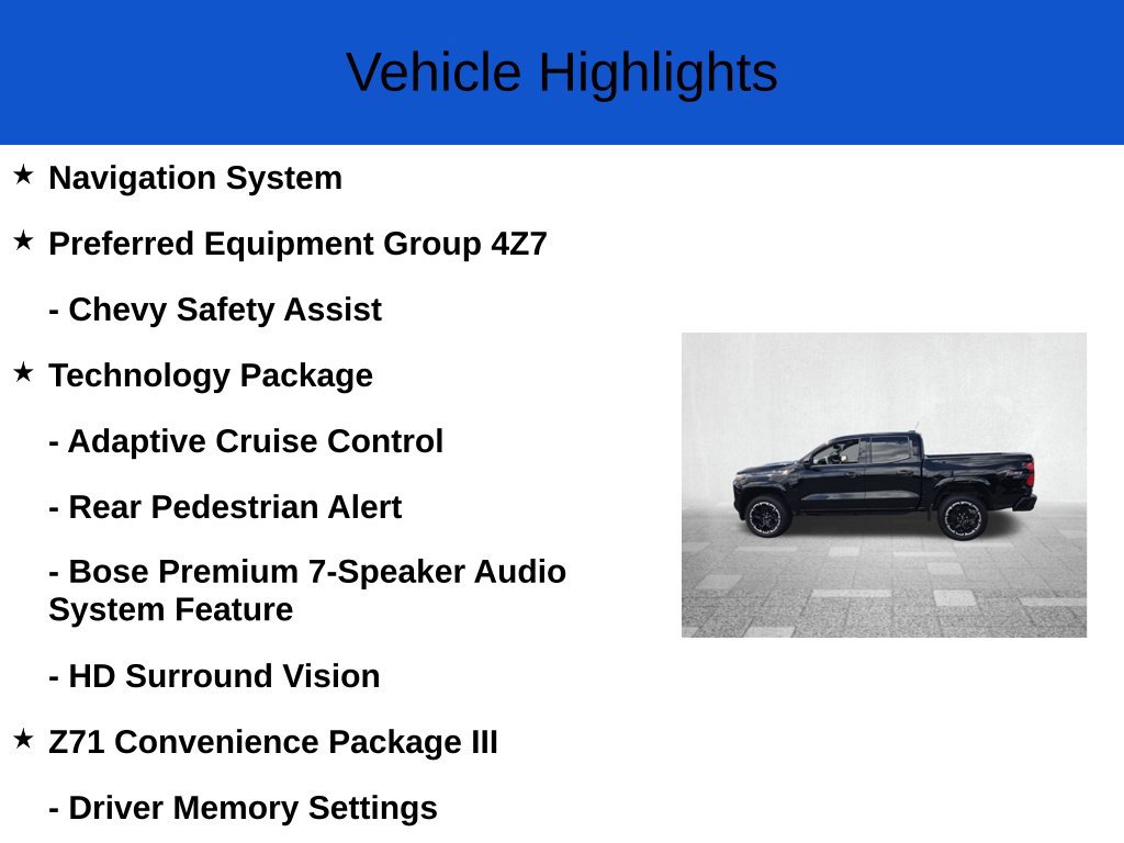 New 2026 Chevrolet Colorado Z71 w/ Technology Package AWD/4WD image 2