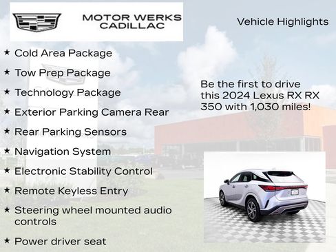 Used 2024 Lexus RX 350 AWD w/ Technology Package image 13