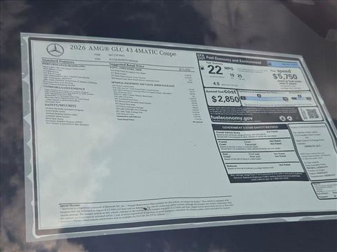 New 2026 Mercedes-Benz GLC 43 AMG 4MATIC Coupe image 15
