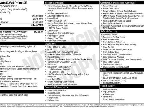 Certified 2024 Toyota RAV4 SE w/ Weather & Moonroof Package AWD/4WD image 8