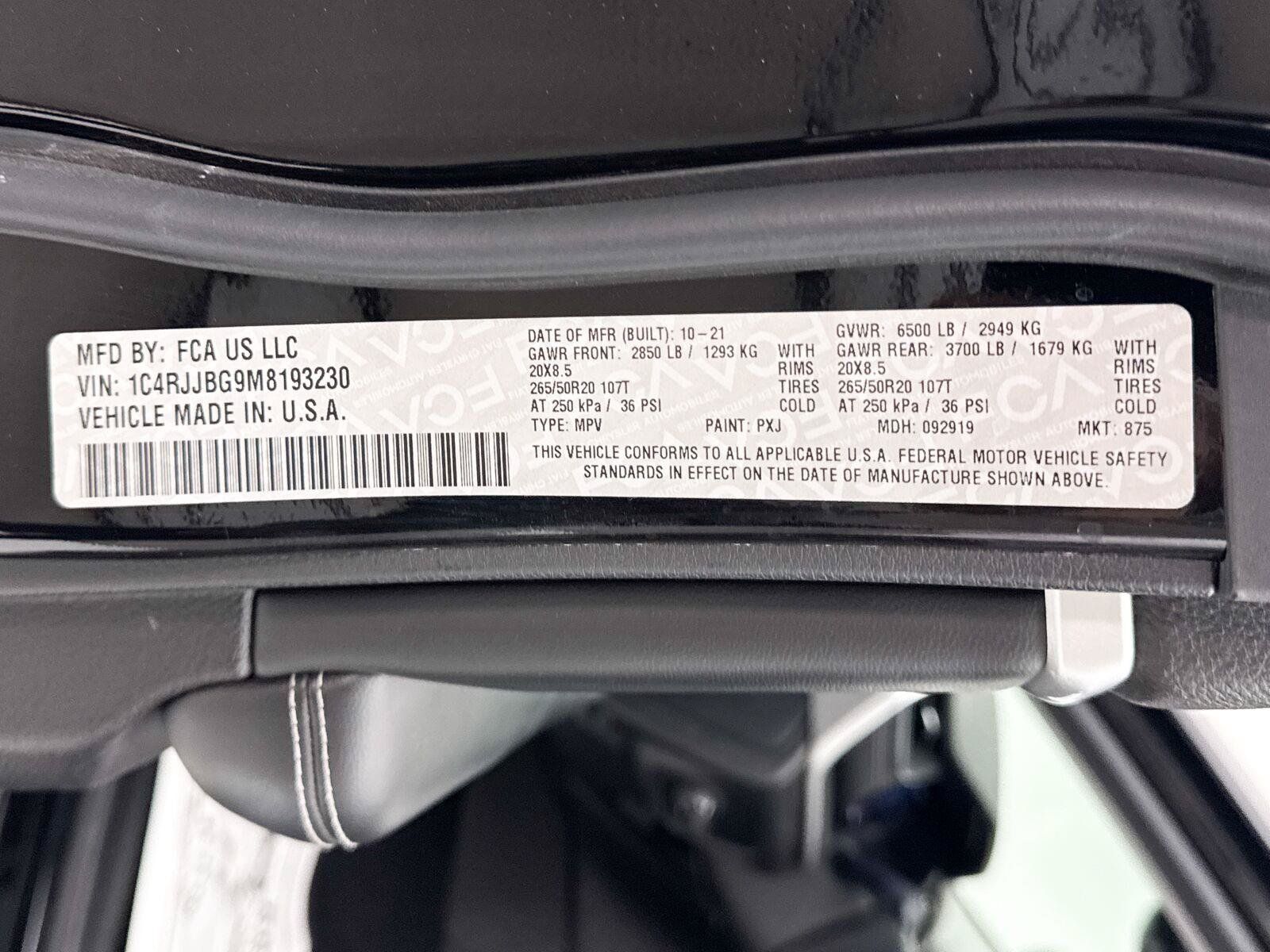 Used 2021 Jeep Grand Cherokee L Limited RWD image 40