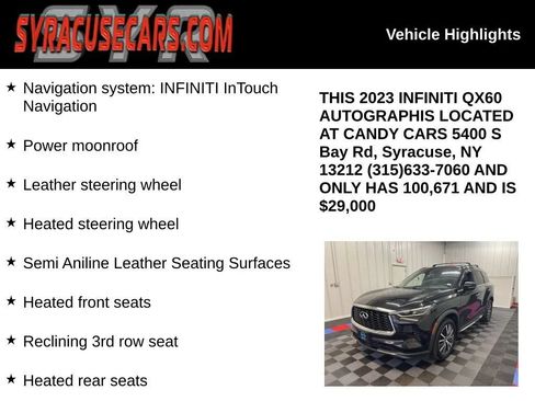 Used 2023 INFINITI QX60 Autograph w/ Cargo Package AWD/4WD image 5