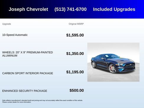 Used 2021 Ford Mustang GT Premium w/ Carbon Sport Interior Package RWD image 5