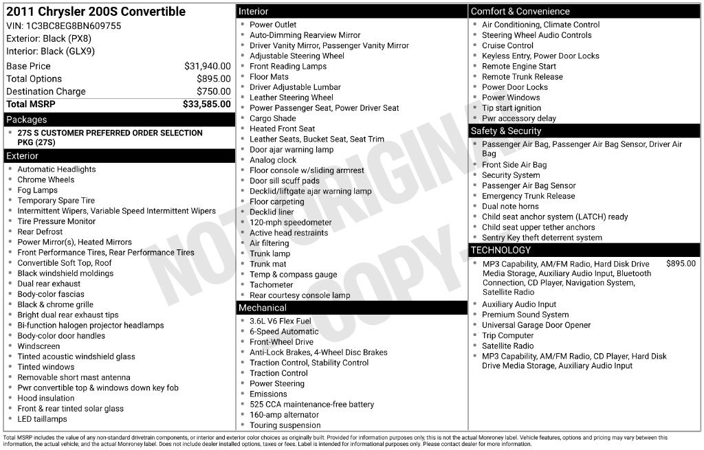 Used 2011 Chrysler 200 S FWD image 6