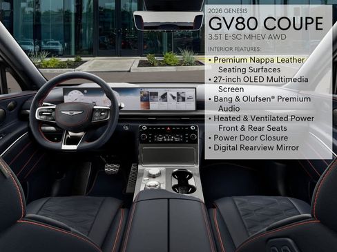 New 2026 Genesis GV80 3.5T e-SC AWD/4WD image 17