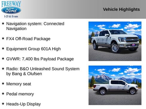 Used 2025 Ford F150 King Ranch w/ FX4 Off-Road Package AWD/4WD image 2