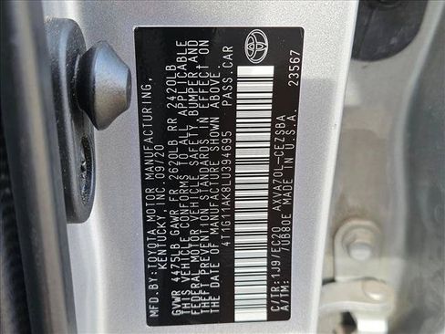 Used 2020 Toyota Camry SE FWD image 23
