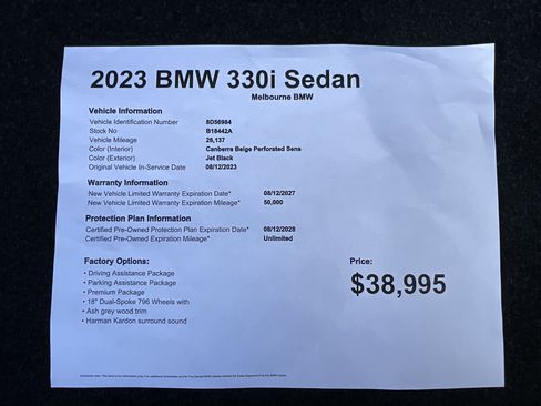 Certified 2023 BMW 330i Sedan w/ Premium Package image 37