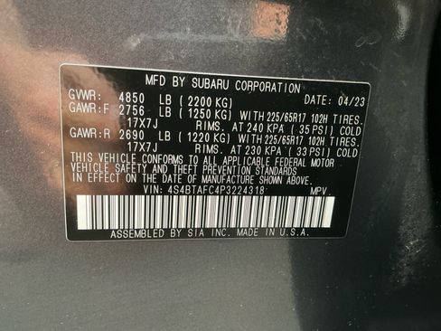 Certified 2023 Subaru Outback Premium AWD/4WD image 16