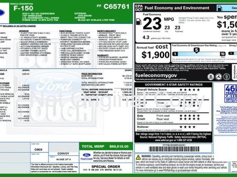 Used 2023 Ford F150 Lariat w/ Equipment Group 502A High AWD/4WD image 9