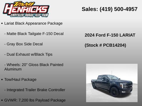 Used 2024 Ford F150 Lariat w/ Tow/Haul Package AWD/4WD image 23