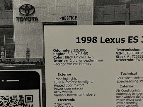 Used 1998 Lexus ES 330 image 19