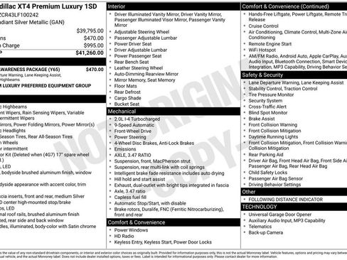 Used 2020 Cadillac XT4 Premium Luxury w/ Driver Awareness Package image 14